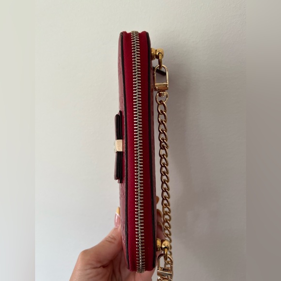 GUCCI WOC Red Long Wallet on Chain - Picture 4 of 15